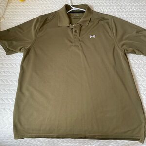 Under Armour Men's Khaki Polo Shirt